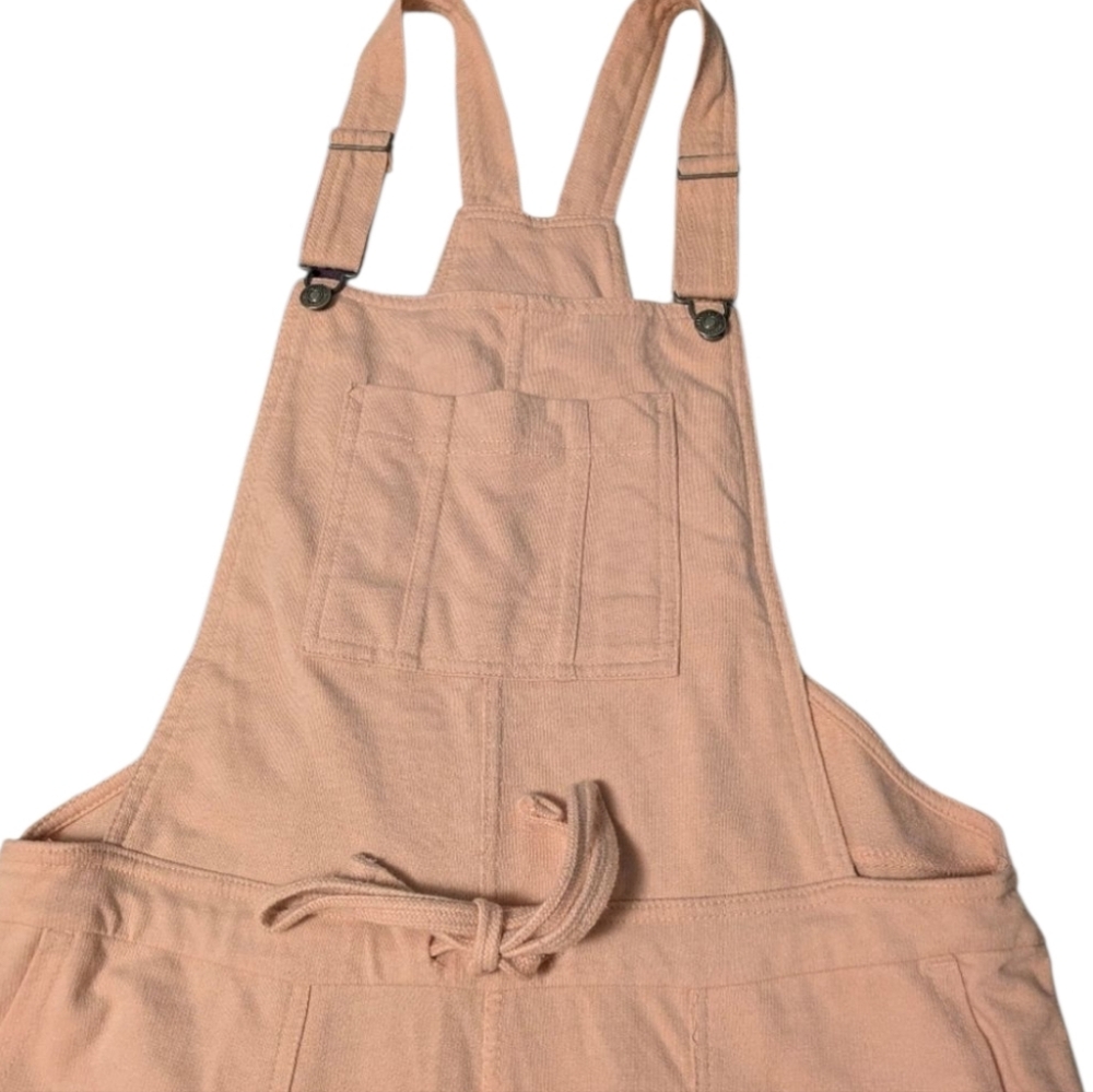 WALLFLOWER Pink Jogger Style Overalls Adj Straps Pckts Drawcord Waist Stretch LG - Picture 5 of 15